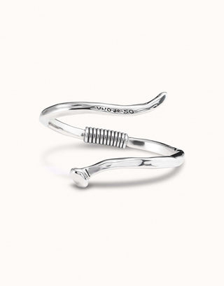 Unode50 B12 Bracelet | PUL1412 | Silver Nail Bangle