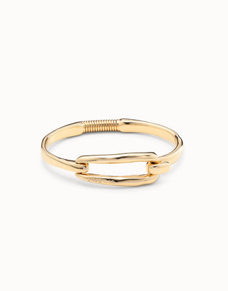 Unode50 Gold Plated Amarrado Bangle with Buckle