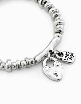 Unode50 Encandilado Heart Beaded Bracelet