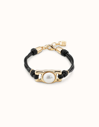 Unode50 Darling Bracelet | PUL2276 | Pearl And Leather Bracelet