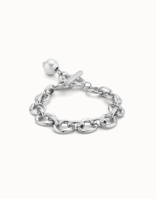 Unode50 YOLO Large Link Pearl T-Bar Bracelet