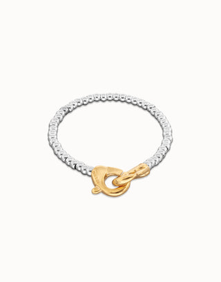 Unode50 Two Tone Ser Inserarable Beaded Carabiner Bracelet