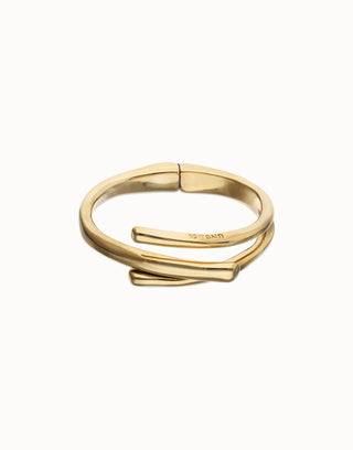 Unode50 Gold Plated Intertwined Bangle