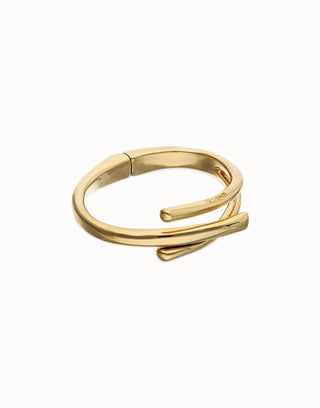 Unode50 Gold Plated Intertwined Bangle