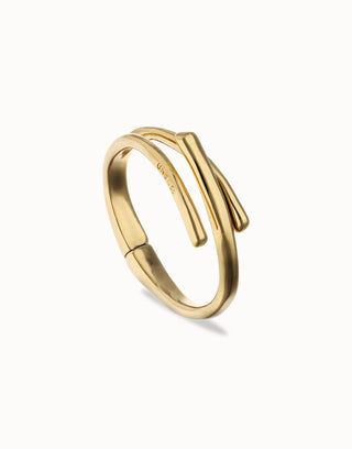 Unode50 Gold Plated Intertwined Bangle