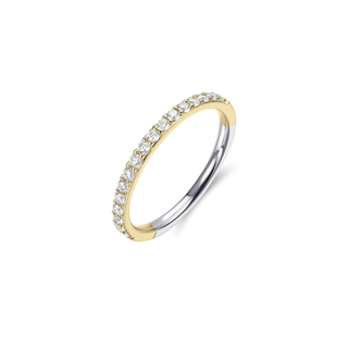Gisser Gold Plated Pavé Stackable Ring