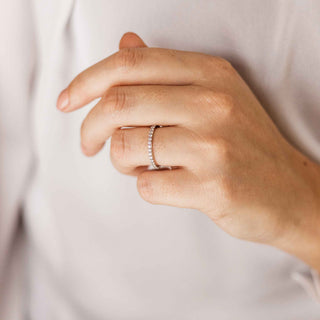 Gisser CZ Pavé Stackable Ring