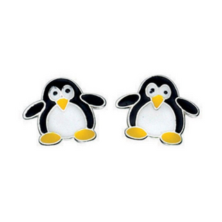 Enamel Penguin Children's Earrings | Cute Children's Earrings