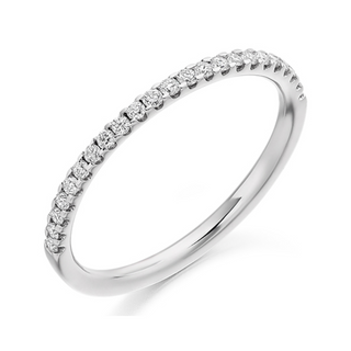 Platinum 0.25ct Micro-Claw Set Diamond Eternity Ring