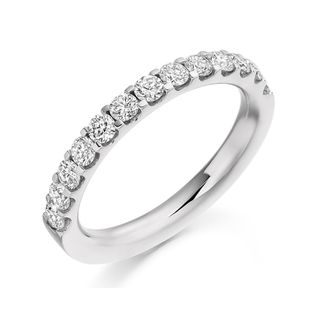 Diamond ring with a white background
