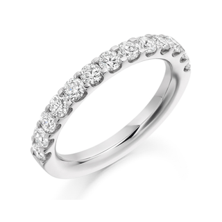 Diamond ring with a white background