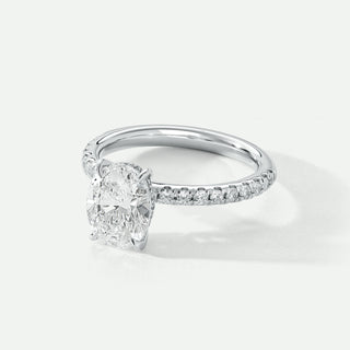 Diamond ring with a white background