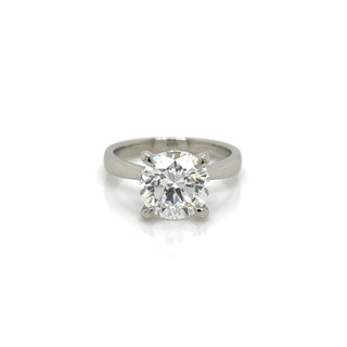 Diamond ring on a white background