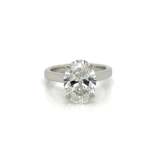 Diamond ring on a white background