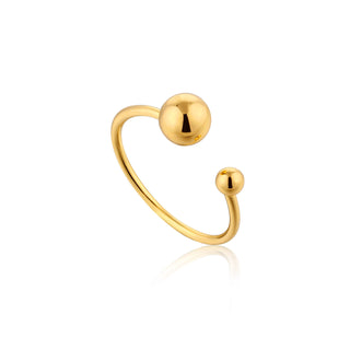 Golden Orbit Adjustable Ring