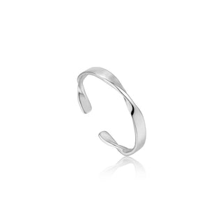 Silver Thin Helix Ring