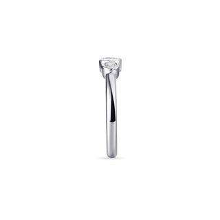 Gisser Silver CZ Triple Bezel Ring
