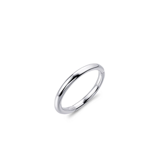 Gisser Silver Shiny Stacking Ring