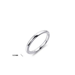 Gisser Silver Shiny Stacking Ring