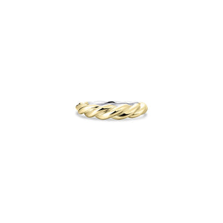 Gisser Gold Plated Rope Stackable Ring