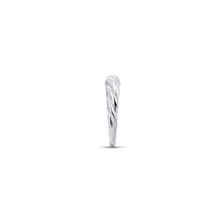 Gisser Silver Rope Stackable Ring