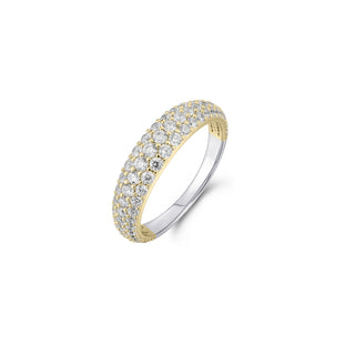 Gisser Gold Plated CZ Pavé Dome Ring