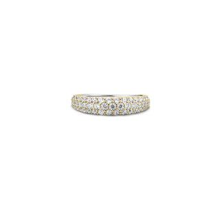 Gisser Gold Plated CZ Pavé Dome Ring