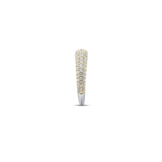 Gisser Gold Plated CZ Pavé Dome Ring