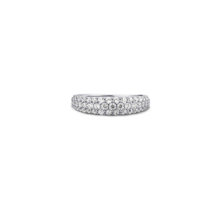 Gisser Silver CZ Pavé Dome Ring