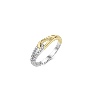 Gisser Gold Plated Silver CZ Forever Sparkle Ring