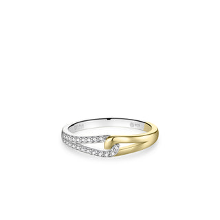 Gisser Gold Plated Silver CZ Forever Sparkle Ring