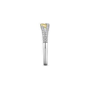 Gisser Gold Plated Silver CZ Forever Sparkle Ring