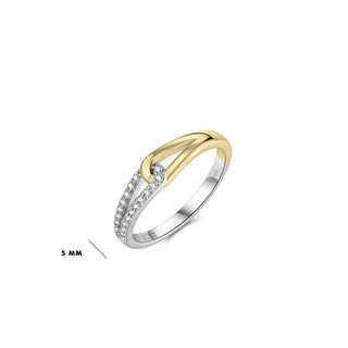 Gisser Gold Plated Silver CZ Forever Sparkle Ring