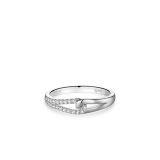 Gisser Silver CZ Forever Sparkle Ring
