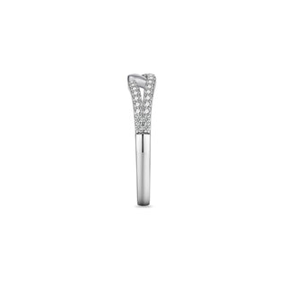 Gisser Silver CZ Forever Sparkle Ring