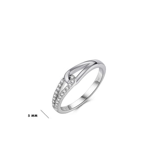 Gisser Silver CZ Forever Sparkle Ring