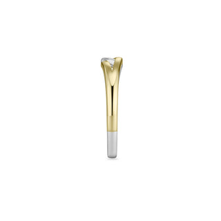 Gisser Silver Gold Plated Forever Ring