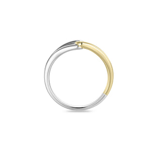 Gisser Silver Gold Plated Forever Ring