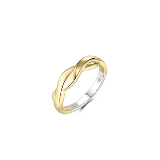 Gisser Gold Plated Silver Forever Plait Ring