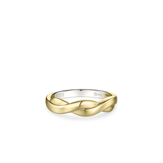 Gisser Gold Plated Silver Forever Plait Ring