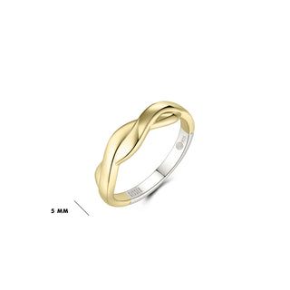 Gisser Gold Plated Silver Forever Plait Ring