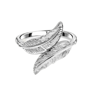 Rachel Galley Silver Feather ring