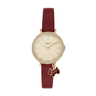 Radley Ladies Merlot Strap CZ Case Watch