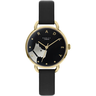 Radley Wood Street Black & Gold Watch