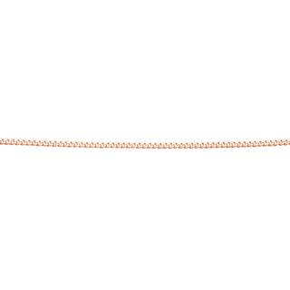 Rose gold chain on a white background