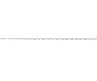 Silver 1.59mm Filed Trace Chain