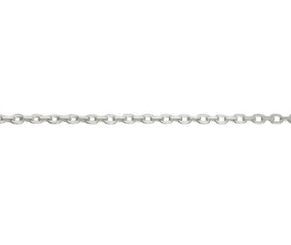 Silver 1.95mm Hammered Filed Trace Chain