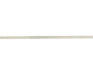 Silver 2.11mm Flat Curb Chain