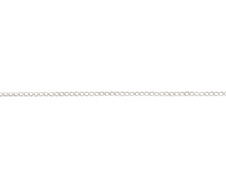 Silver 2.22mm Curb Chain