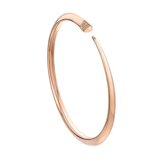 Shaun Leane Rose Gold Vermeil Sabre Slim Diamond Bangle